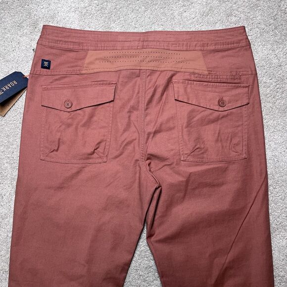 NWT Roark Layover 2.0 Travel Utility Pants Mens 33 Russet Orange Commuter Hiking - Picture 7 of 16